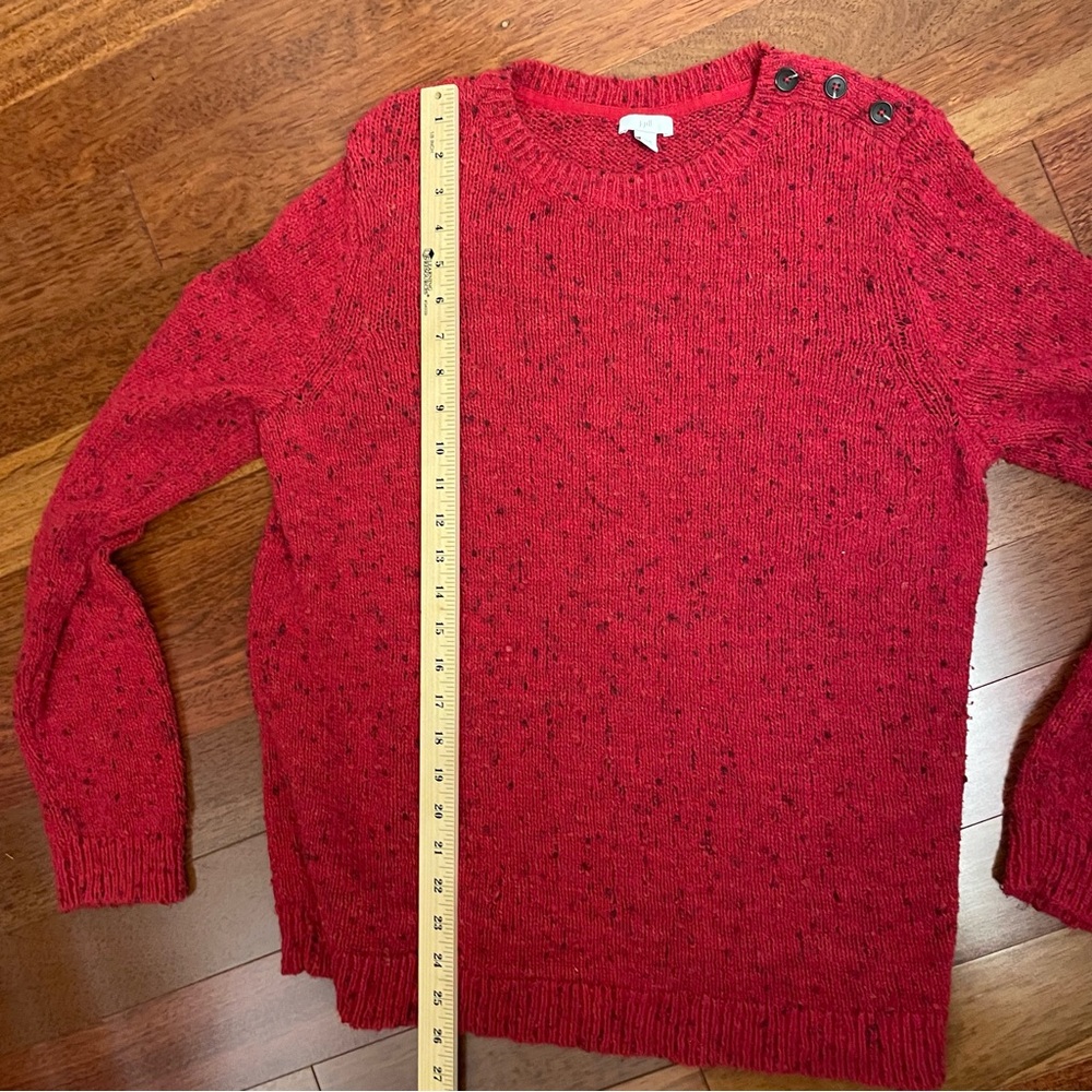 J. Jill Vibrant Red Women's Crew Neck Sweater - Picture 7 of 7